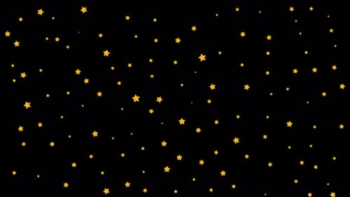 Bucle de fondo de animación de estrellas doradas centelleantes