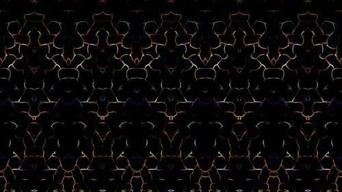 Abstract Geometric Glowing Line Pattern Background Loop