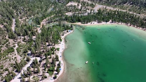 Breathtaking And Aerial View Of Stanley Idaho, Sawtooth Valley