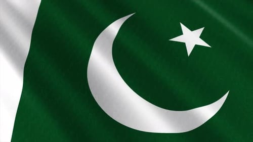 Animation der Flagge Pakistans