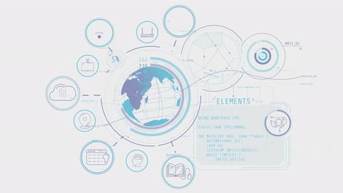 Global Digital Network with Data Processing and Coding Systems