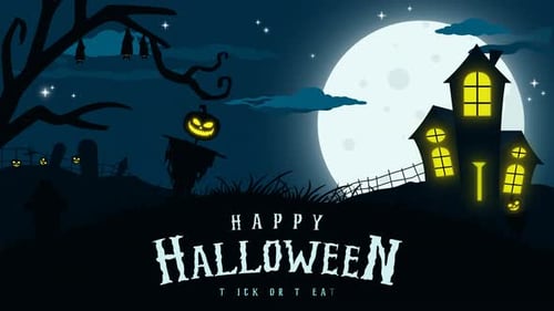 Halloween-Textanimation
