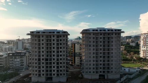 the Process of Building Houses on the Mediterranean Sea