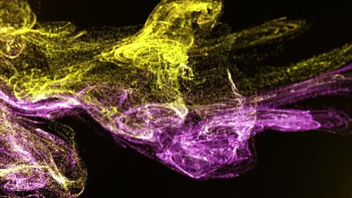 Fluid Particle Abstract Background