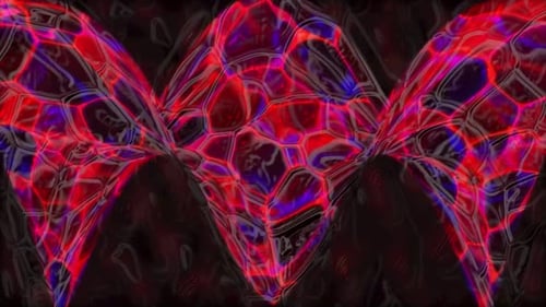 Animación de burbujas de vidrio de colores