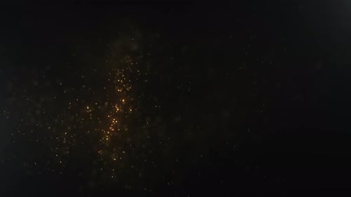 Golden Glitter Particles