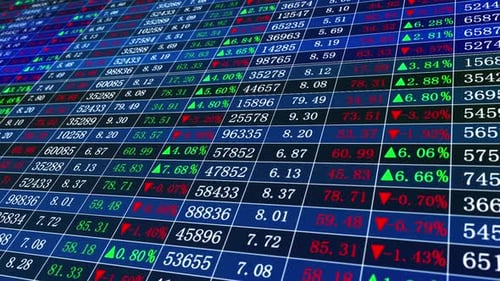 Big Data Stock Updates on Moving Digital Display