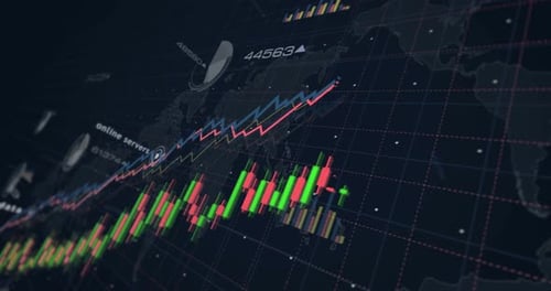 Big data charts and graphs diagram
