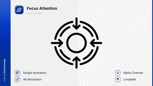 Animation Focus Attention Icon