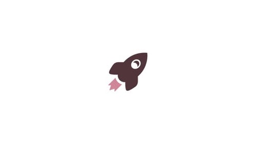 Rocket Mission symbol icon animation video