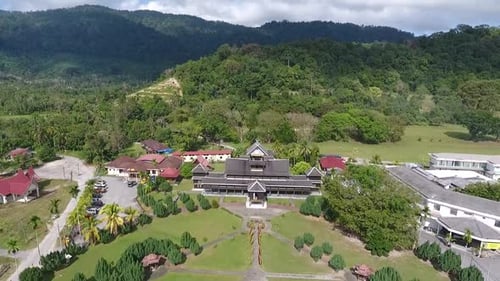 Drone Shot of Malaysia Seri Menanti Royal Museum