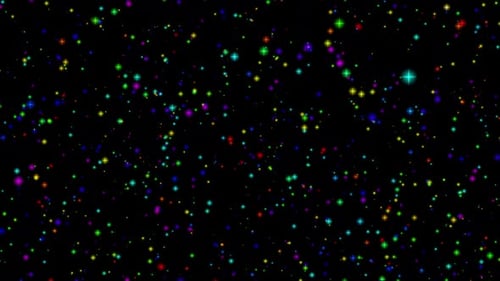 Christmas Colorful Particles Glitter Background V2