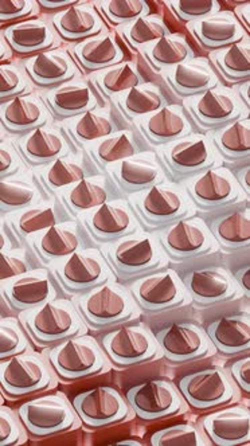 Wavy Geometric 3d Loop Animation