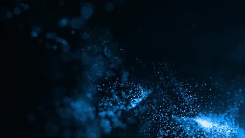 Blue Particle Sparks Background V4