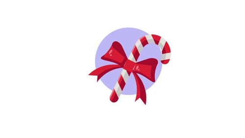 christmas candy icon animation illustration motion graphic video