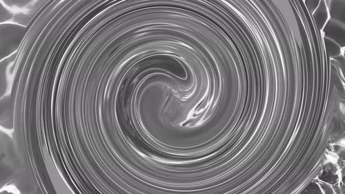 Fluid Metallic Swirl Abstract Motion Background Loop