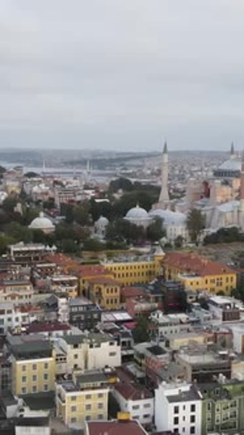 Mosque Hagia Sophia Aerial View