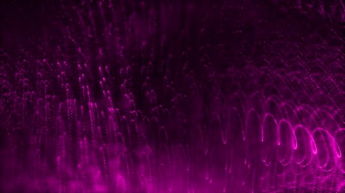 Digital Particles Wave Background Pink Loop V5