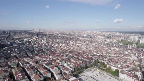 Aerial view of Istanbul's European Side