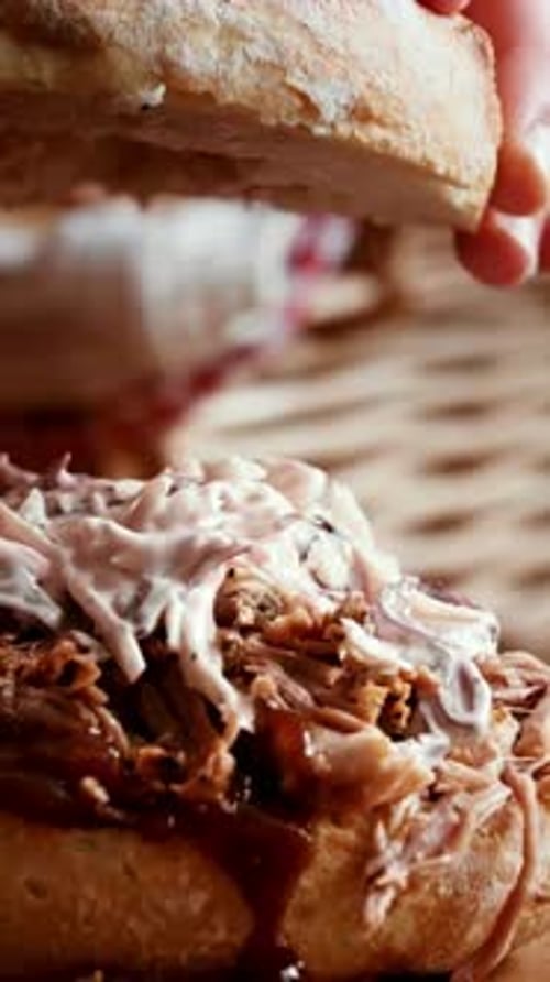 Vertical View Of Burger
