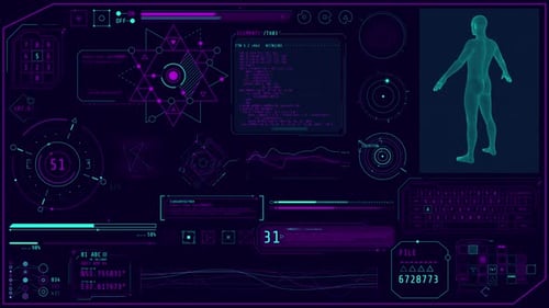 Animation of a Hightech Display with a Fullbody 3D Scan