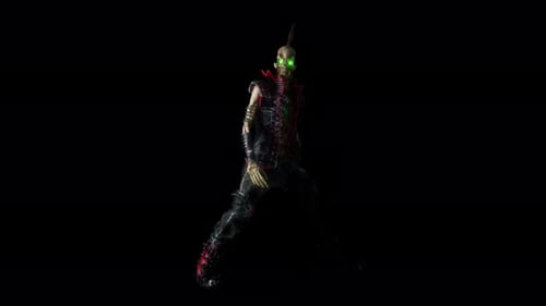 Punk Skeleton VJ Loop