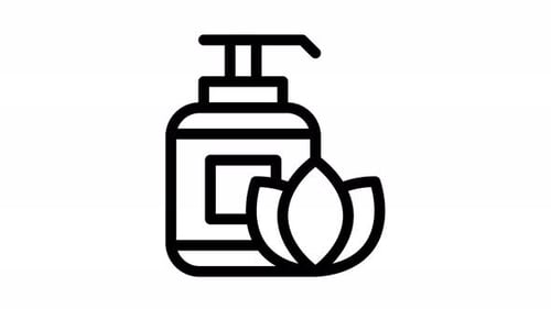 soap line icon animation
