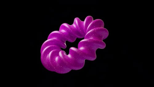 Flying and rotating abstract geometric shape. Looped and alpha channel available.05.Pink Shape. HD