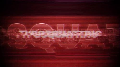 Typosquatting Word Vhs Effect On Digital Screen Message