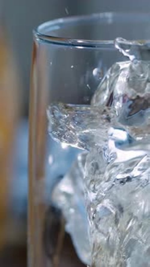 Vertical View Of Fresh Lemon Juice