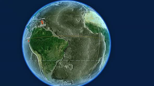 Mapa 3D das maiores erupções vulcânicas, Animação gráfica Incluindo ...