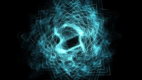 Blue Portal Particles On Alpha