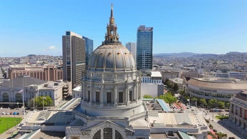 Stunning Aerial Views Capturing the Magnificence of San Francisco City Hall and Surroundings