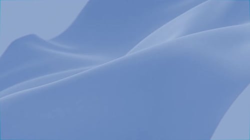 Abstract Light Blue Flowing Cloth Animation