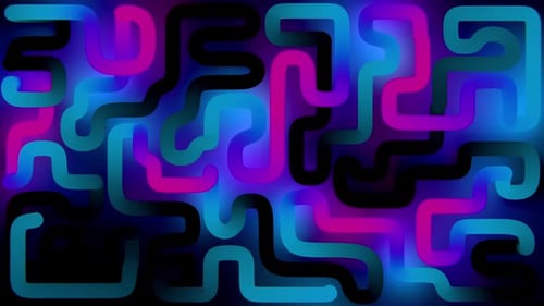 Organic Neon Flow Pattern Design