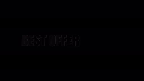 Best Offer Text Animation on Black Background