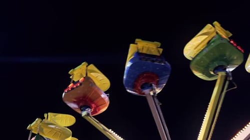 Amusement Park Happy Times Place At Night 28