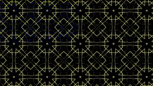 Abstract Seamless Looping Yellow Geometric Line Pattern