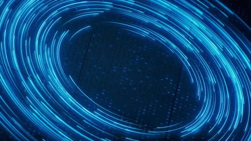 Spinning vortex curve lines with board background