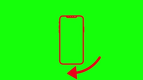 Animação de rotação do telefone celular