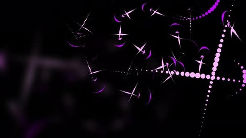 Glowing Particle Trails Background 4K