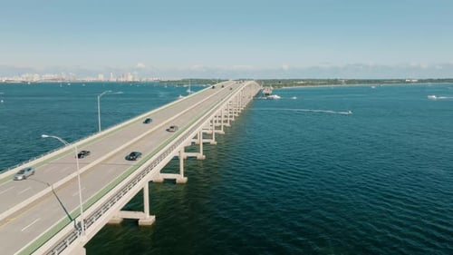 Miami Beach aerial view, Florida from drone viewpoint.
