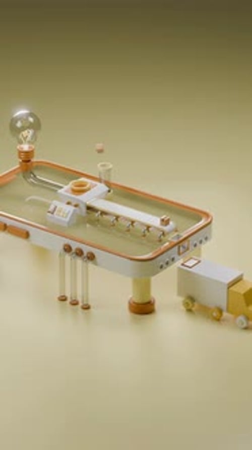 3D Loop Satisfying Online Shopping Animation