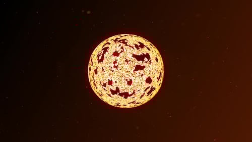 Realistische Sonnenanimation