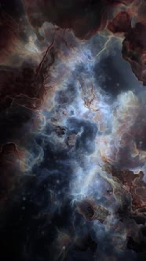 A Stunning View of Colorful Cosmic Clouds and Formations in Deep Space