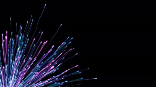 Netzwerk für künstliche Intelligenz, Luftleitungstechnologie, Datenübertragung, abstrakter 5G-Netzwerkhintergrund