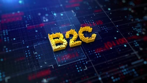 Pixeliertes Akronym B2C