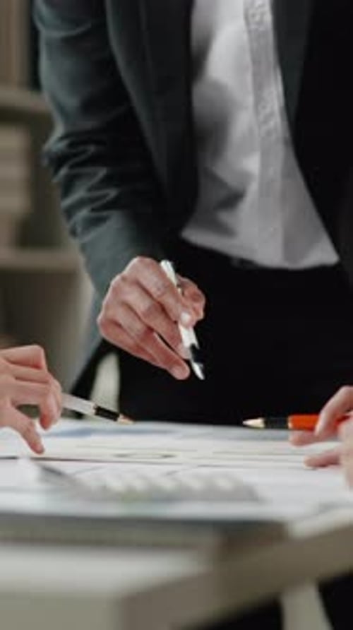 Group of teamwork businessman working and brainstorming in office