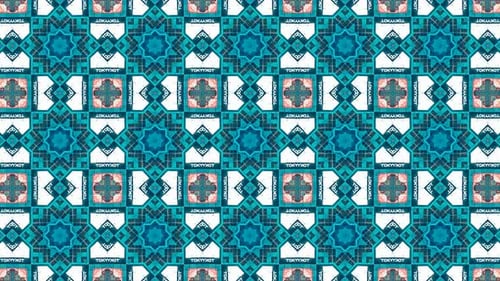 Vibrant Geometric Kaleidoscope Pattern Seamless Loop