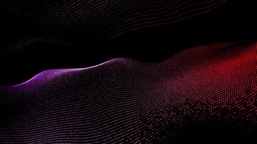 Abstract Wavy Particle Field Motion Background